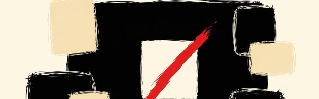 Swiss editorial poster with yellow rectangle and ink triangle — ai ad creative.